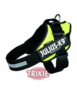 Trixie Arnés Julius-K9 IDC, 1/L, 63-85cm, Amarillo Neón