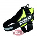 Trixie Arnés Julius-K9 IDC, 1/L, 63-85cm, Amarillo Neón