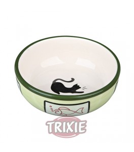 Trixie Comedero Cerámica para Gato, 0.35 l/ø12.5cm