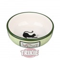 Trixie Comedero Cerámica para Gato, 0.35 l/ø12.5cm