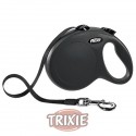 Trixie Flexi New CLASSIC, Cinta, L, 8 m, Negro