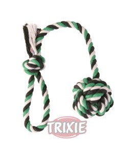 Trixie Cuerda juego con Pelota