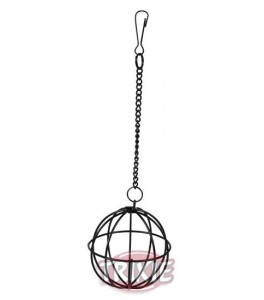 Trixie Bola para comida porta verduras, zincada, metal