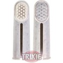 Trixie 2 cepillos dientes para dedo, masaje y limpieza