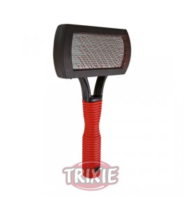 Carda, mango plástico, una cara, 10 x18 cm