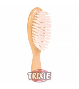 Cepillo gatos madera, cerdas nylon, 5x18 cm