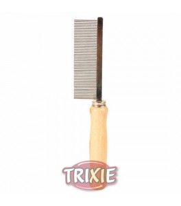 Trixie Peine, madera, púas semi/separadas, 18 cm
