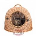Transportín mimbre gatos/perros
