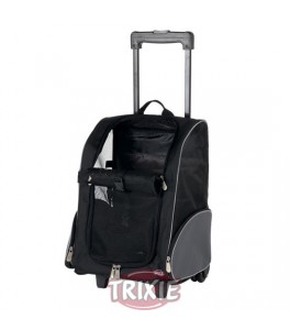 Trolley Mochilla perro, nylon, 36×50×27cm, neg./gr