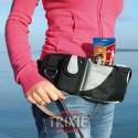 Trixie Cinturón bolsa nylon extra, 62?125cm, ngr/Gris