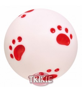 Trixie Pelota juego con huellas impresas, vinilo, 10 cm