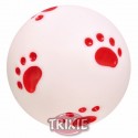 Trixie Pelota juego con huellas impresas, vinilo, 10 cm