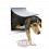 Trixie Puerta perros 2 posiciones, S/M, blanco