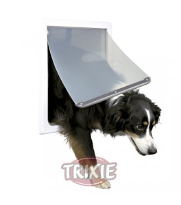 Trixie Puerta perros 2 posiciones, M/XL, blanco