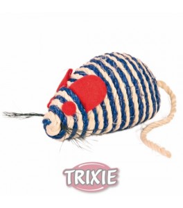 Trixie Ratón de cuerda sisal, con Catnip, 10 cm
