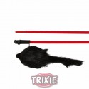 Trixie Vara de juego, con ratón peluche largo, 100 cm
