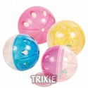 Trixie 4 Pelotas sonajero, plástico, ø 4.5 cm