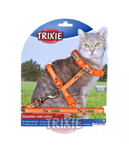 Trixie Set gatos, cinta diseño, nylon