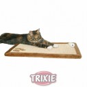 Trixie Tabla rascadora con borde peluche, 55x35 cm, Marrón