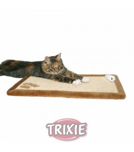 Trixie Tabla rascadora con borde peluche, 55x35 cm, Marrón
