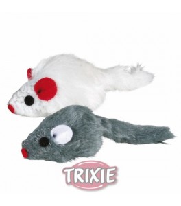 Trixie 6 Ratón forrado de pelo, con Catnip, 5 cm