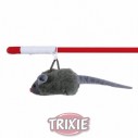 Trixie Vara juego c/ratón microchip con sonido fuerte, 47cm