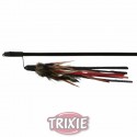 Trixie Varita juego con plumero con cuero y plumas 50 cm