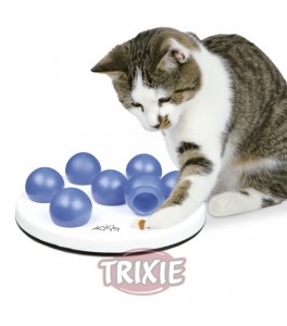Trixie Cat Activity Solitario, ø 20 cm, blanco/Azul