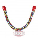 Trixie Perchas cuerda multicolor, algodón, 75 cm,ø 30 mm