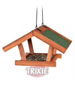 Trixie Comedero pájaros Natura, 30×18×28 cm, madera pino