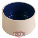 Trixie Comedero cerámico, 100 ml, ø 7 cm, Azul/Crema