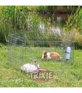 Trixie Recinto malla galvaniz, 6 panel, sin red, 60x63cm