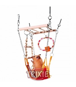 Trixie Puente Colgante con hamaca, 17×22×15 cm