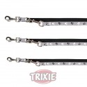 Trixie Ramal plata Reflectante para perro, talla XS/S Negro/Gris.