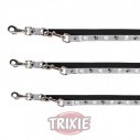 Trixie Ramal plata Reflectante para perro, talla M/L Negro/Gris.