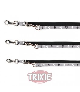 Trixie Ramal plata Reflectante para perro, talla L/XL Negro/Gris.