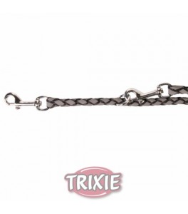 Trixie Ramal Cavo Reflect talla L/XL de color Gris-Negro para perro