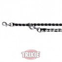 Trixie Ramal Cavo talla S-M de color Negro/plata para perro