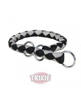Trixie Estrangulador Cavo talla M de color Negro/plata para perro