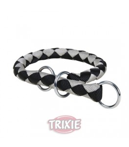 Trixie Estrangulador Cavo talla L de color Negro/plata para perro