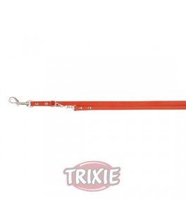 Trixie Ramal Basic de piel talla S-M de color rojo para perro