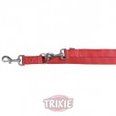 Trixie Ramal Premium Ajustable doble, M-L de color rojo