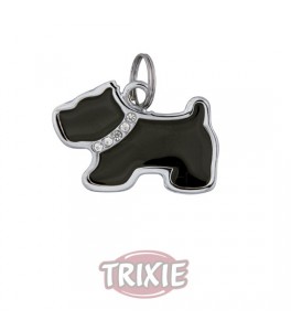 Trixie Placa Identificativa con forma de perro, 35x25 mm, colores surtidos para perro