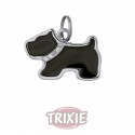 Trixie Placa Identificativa con forma de perro, 35x25 mm, colores surtidos para perro