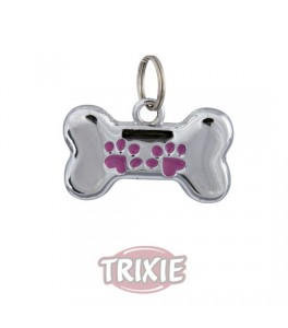 Trixie Placa Identificativa, forma hueso, 35x20 mm para perro