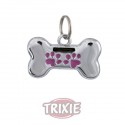Trixie Placa Identificativa, forma hueso, 35x20 mm para perro
