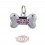 Trixie Placa Identificativa, forma hueso, 35x20 mm para perro