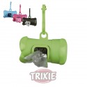 Trixie Dispensador plástico huesito, colores surtidos, incluye 15 bolsas