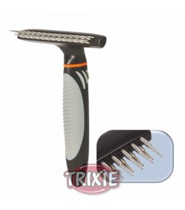 Trixie Rastrillo 2 filas métalicas de 2 cm, 10x15cm para perro