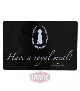 Trixie Salvamanteles King Dogs, 44×28 cm, Negro-Blanco